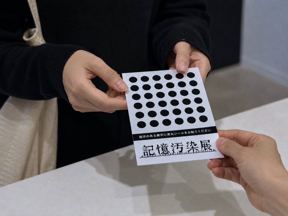 来場者に配布されるシール